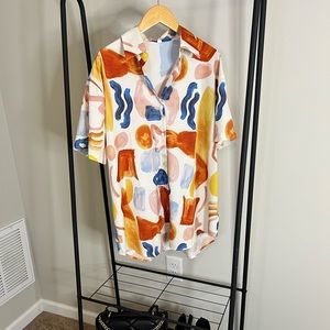 Colorful Button Up